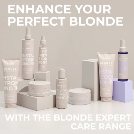 Indola Blonde Expert InstaCool Tratament Neutralizator 200ml – Revitalizare Intensivă pentru Blondul Tău, cu Pigmenți Violeți și Strălucire Elegantă - Img 3