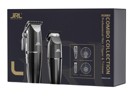JRL Onyx Combo Collection – SET de Mașină Tuns 2020C-B 7500 RPM și Trimmer CORDLESS 2020T-B cu Tehnologie Smart-Clip, Cool Blade și Autonomie Extinsă