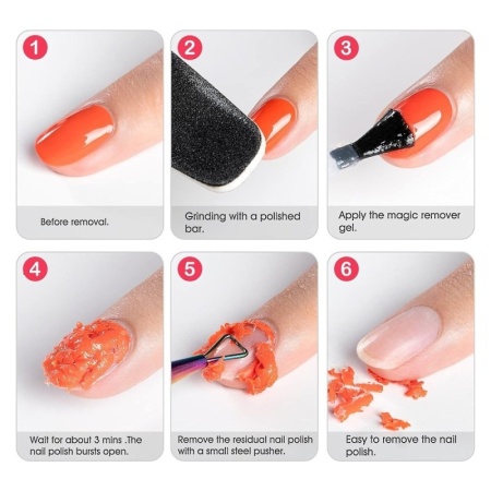 Magic Crack Remover pentru Gel, Oja Semipermanenta - Globalnail 15 ml - Img 3