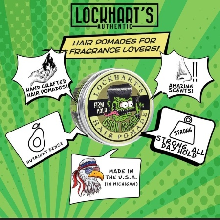Pomada Lockhart's Goon Grease Oil Based Hair Pomade 96gr - Img 6