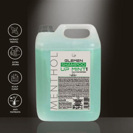 Sampon pentru Par Glemen Menthol 5000 ml - Img 2