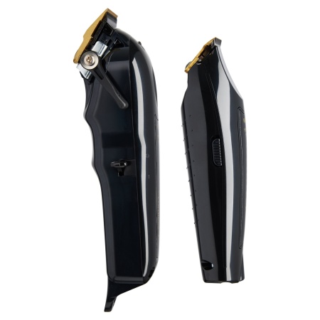 Set Barber Combo Wahl Mașină De Tuns Profesională Magic Clip Cordless + Mașină De Contur Detailer Li Negru - Img 2