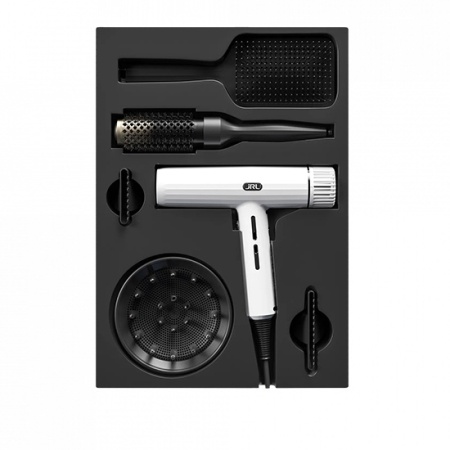 Set Uscator de par JRL Forte Pro Dryer Ghost 90.000 RPM + 2 Perii pentru par - Img 2