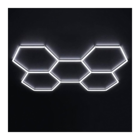 Sistem de iluminat HoneyComb 5 Hexagoane Luminoase LED 192W 2430 X 1660mm