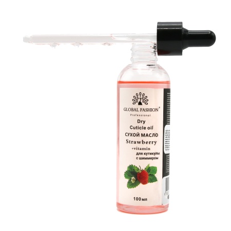 Ulei de cuticule cu pipetă 100 ml, aromă de capsună - Img 2