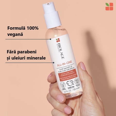 Ulei Profesional Biolage All In One – Hidratare, Netezire și Protecție Anti-Frizz 125ml - Img 2