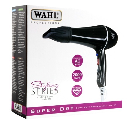 WAHL Super Dry – Uscător de Păr Profesional 2000W cu Tehnologie Turmalină și Motor AC Durabil - Img 5
