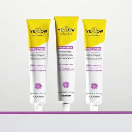 Yellow Professional Pure Toners – Toner Nutritiv fără Amoniac pentru Păr Lucios și Sănătos, 100ml - Img 2