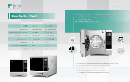 Autoclav 8L Clasa B - Dispozitiv Medical - Foster 8L-LCD-B - Img 3