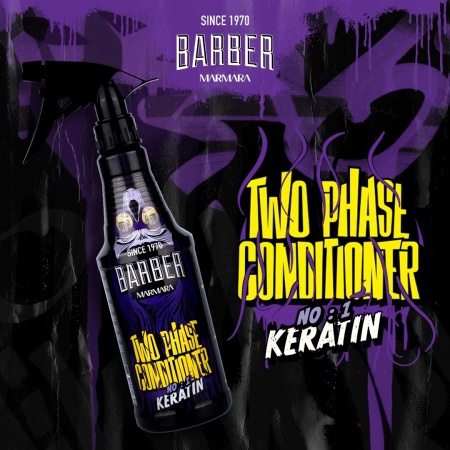 Balsam Marmara Barber Two Phase Conditioner No1 Keratin 500ml - Reconstructia Stratului Exterior al Parului. - Img 3