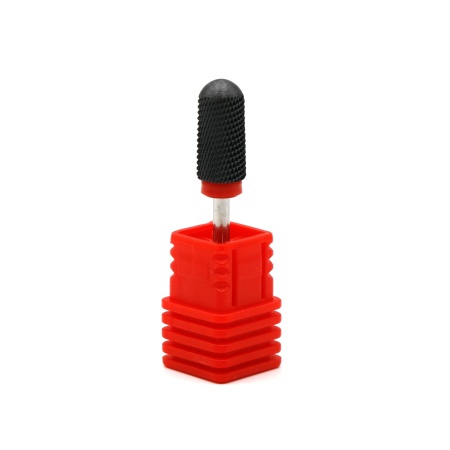 Bit Cap Freza Unghii Ceramica, Cilindru, Rosu(Fin), Pauco - 1501515
