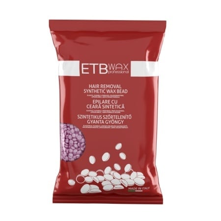 ETB WAX Ceară Profesională - Vegană - Perle Mov Iasomie, Epilare Precisă și Delicată – 800g