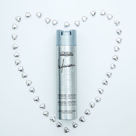 Fixativ Profesional L’Oréal Professionnel Infinium Pure Strong 300ml – Fixare Puternică, Ultra-Uscată, Fără Parfum - Img 2