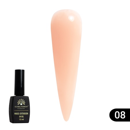 Gel de constructie unghii UV, Magic-Extension, 12 ml, Nude, 08 - TPO Free - Img 1