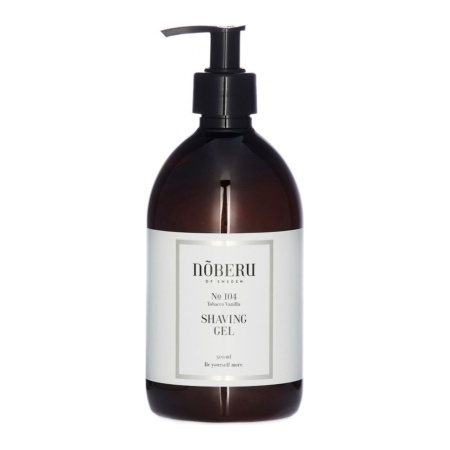 Gel de ras transparent Noberu Stockholm Tobacco Vanilla 500 ml