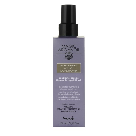 Nook Magic Argan Oil Ritual Blonde Balsam Bifazic Iluminator Pentru Păr Blond - Hidratare Intensă, Cantitate: 200 ml - Img 4