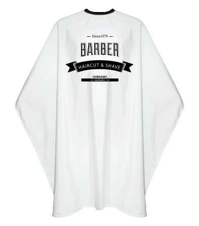 Pelerina frizerie Marmara Barber Cape Classic White