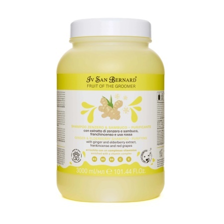 Sampon Iv San Bernard cu Ghimbir si Soc NEW, pentru caini si pisici, 3l