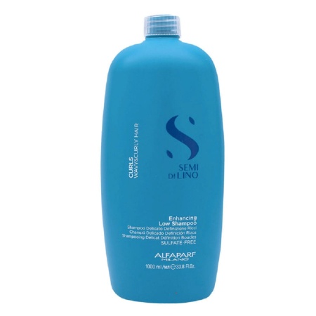 Șampon Pentru Păr Creț Sau Ondulat Alfaparf Milano Semi Di Lino Enhancing Low Shampoo - Img 1
