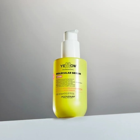 Ser Reparator Fortifiant Pentru Păr Deteriorat Yellow Reparative Molecular Leave-in Serum 150ml - Img 4