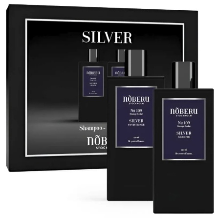 Set cadou sampon si balsam pentru par grizonat Noberu Silver Giftbox - Img 4