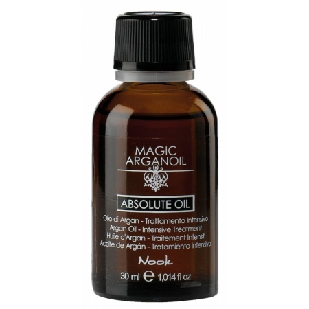 Ulei de Păr pentru Netezire și Hidratare Profundă, cu Efect de Reparare pentru Vârfuri și Lungimi Deteriorate, Nook Magic ArganOil