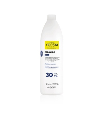 YELLOW Peroxide Tech+ 9% 30Vol– Emulsie Oxidantă Profesională pentru Colorare Uniformă și Strălucitoare - Img 2