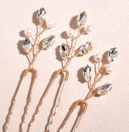 Ace de Par Aurii Glass Rhinestone, Set 6 - 17379858