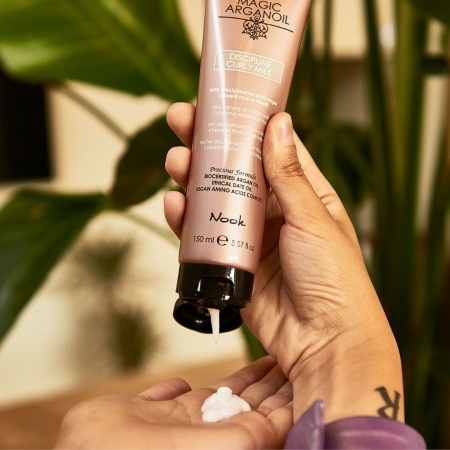 Lapte Anti-Frizz pentru Păr Rebel, cu Ulei de Argan, Nook Magic ArganOil Discipline - Img 8