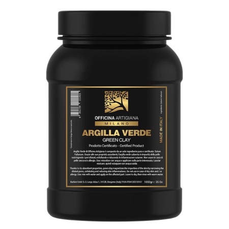 Masca Argila Officina Artigiana green clay ventilated 1kg