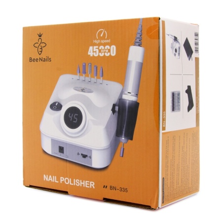Pila / Freza Electrica Unghii Profesionala Bee Nails 65W, BN-335, Alb - Img 15