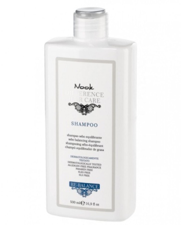 Șampon Formulat pentru a Reduce Excesul de Sebum, Nook Difference Hair Care Re-Balance Sebo-Balancing - Img 2