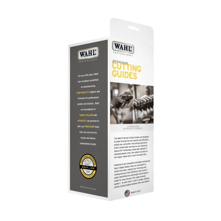 Set 10 Gratare / Inaltatoare si organizator Wahl Premium originale pentru masini de tuns 1.5-25mm - Img 2