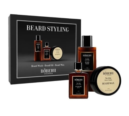 Set cadou ingrijire barba Noberu Giftbox Beard styling #1 Tobacco Vanilla - Img 6