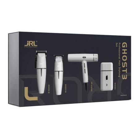 Set Combo JRL Masina de Tuns 2020C Onyx, Masina de Contur 2020T, Shaver Onyx SF Pro, Uscator Forte Pro Ghost Collection Kit - Img 3
