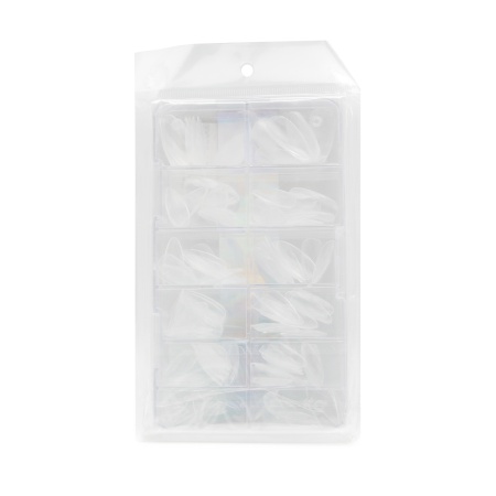 Tipsuri de gel „Diamante 3D”, Migdala, 03, 120 buc, 12 dimensiuni - Img 3