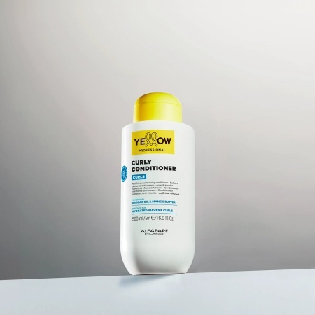 Yellow Professional Curls Balsam pentru Păr Cret și Ondulat, 500ml – Hidratare Intensivă, Anti-Frizz și Elasticitate - Img 3