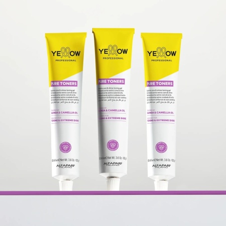 Yellow Pure Toners 100ml – Gel Tonifiant Demi-Permanent Fără Amoniac pentru Luciu Suprem și Îngrijire Intensă a Părului Blond sau Decolorat - Img 3