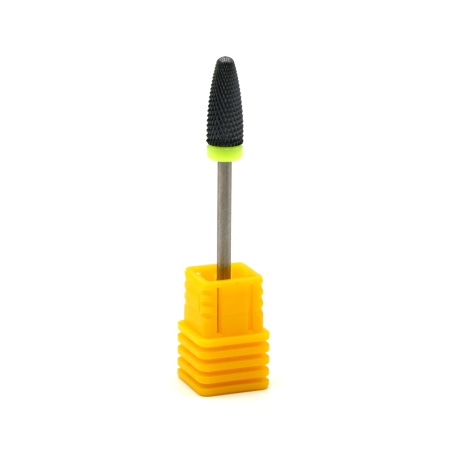 Bit Cap Freza Unghii Ceramica, Negru, Galben(Extra Dur), Pauco - 1501510