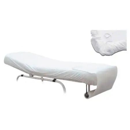 Cearceaf de Unica Folosinta cu Elastic Roial Alb 1 buc
