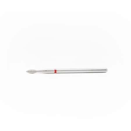 Duză Cuticule cu Diamant, Flacara, Rosu(Fin), Pauco - 257 / 023R