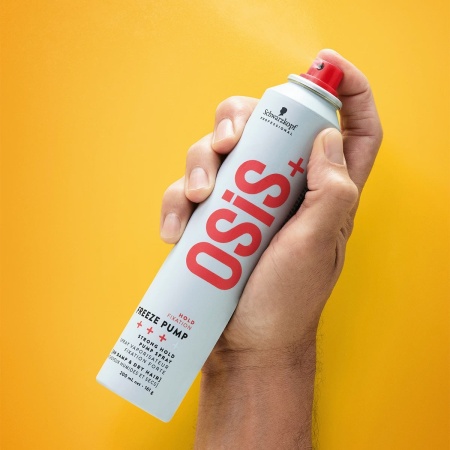 Fixativ Non-Aerosol Cu Fixare Puternică Și Protecție UV Schwarzkopf Professional Osis Freeze Pump 200ml - Img 3
