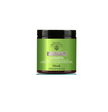 Nook Magic ArganOil Curly Forever Resurrection Mask – Masca Ultra-Regenerantă pentru Păr Creț și Ondulat 1000ml - Img 2