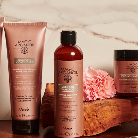 Șampon Anti-Frizz pentru Păr Rebel, cu Formulă Disciplinantă și Curățare Delicată, Nook Magic ArganOil Discipline - Img 5