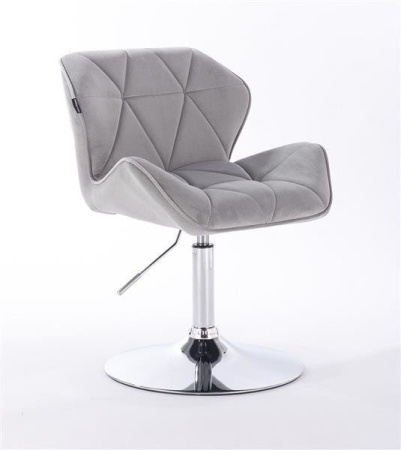 Scaun Catifea Velur Gri , Reglabil pe Inaltime HR111N - Img 2