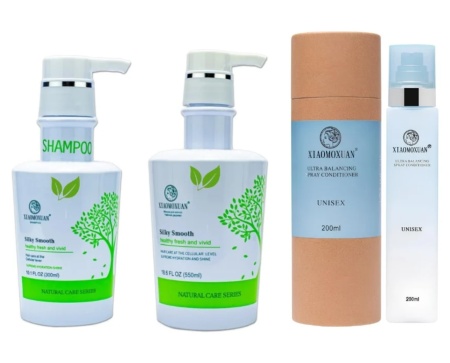 Set Cadou Xiaomoxuan S1M1T2 - Sampon 300ml + Masca 550ml cu Arbore de Ceai + Spray Ultra Balancing