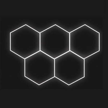 Sistem de iluminat HoneyComb 5 Hexagoane Luminoase LED 184W 2523X1710mm