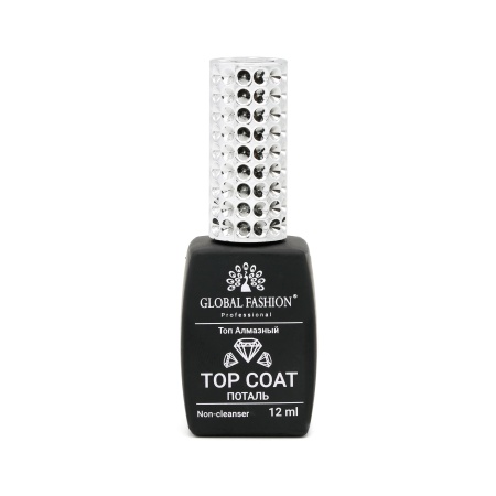 Top Coat reflectorizant Disco Silver pentru unghii, fara strat de dispersie, argintiu, 12ml - TPO Free - Img 1