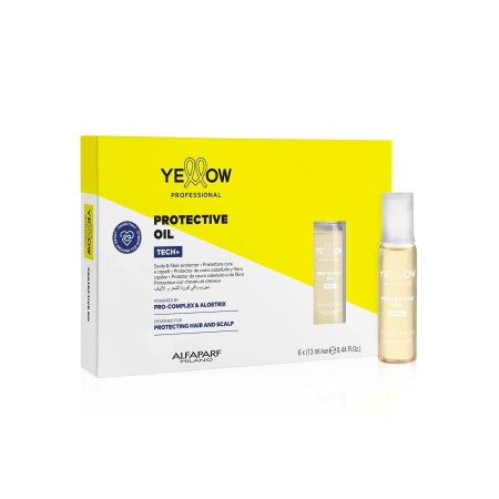 Yellow Ulei Protector 6x13ml – Ser Profesional cu Textură Gel pentru Protecția Scalpului și Firului de Păr în Timpul Vopsirii sau Decolorării - Img 1