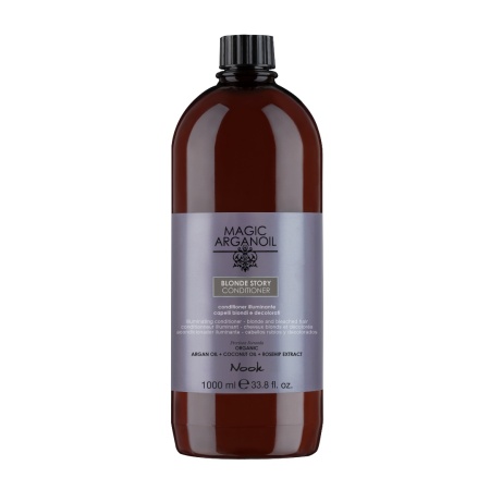 Balsam Iluminator pentru Neutralizarea Reflexiilor Galbene, Ideal pentru Părul Blond, Nook Magic ArganOil Blonde Story - Img 2